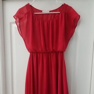 Flowy Red Dress